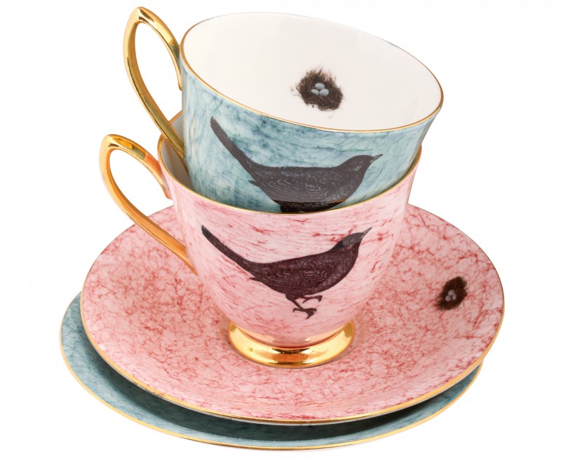 the guide of pick tea  vintage Birdy tea week: and Upcycled cup saucer vintage cup