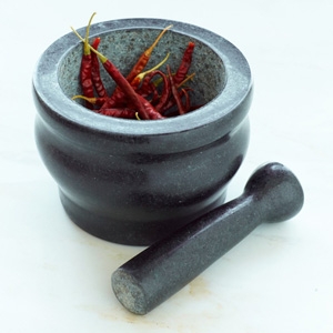 Cole & Mason Granite Mortar & Pestle $60 - Williams-Sonoma Traditional mortar and pestle made of solid natural granite. The unglazed stone has a rough texture that helps create friction for efficient grinding.