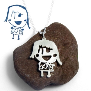 Brittany Leigh Jewelry original drawing necklace AU$300.70 - Etsy