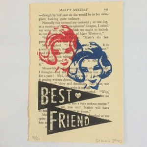 Gemma Jones Best friend limited edition gocco print AU$40.56 - Etsy