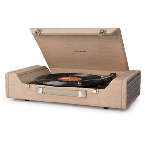 Crosley CR6232A-BR Nomad USB Portable Turntable in Brown, $178.49, from Amazon.
