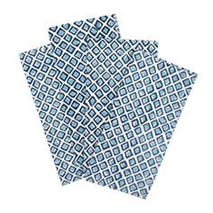 Diamond Buti light blue cotton napkins  $44 - Walter G