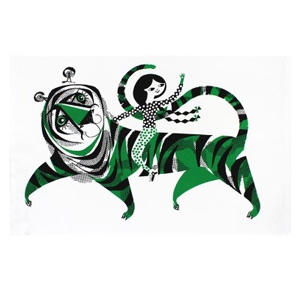 Lesley Barnes Tiger Tiger Tea Towel £9.95 - Soma