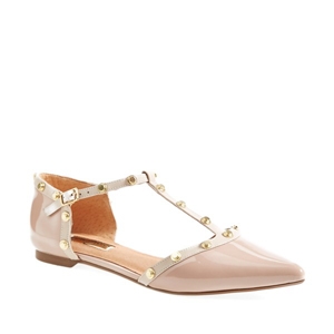 Halogen 'Olson' Leather T-Strap Flats  AU$132.37 - Nordstrom