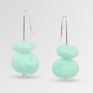 Resin Earth Temple Earrings $105 - Dinosaur Designs
