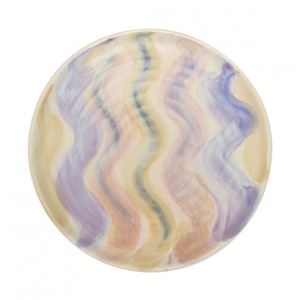 Waves Lilac Peach Plate $45 - Bonnie and Neil