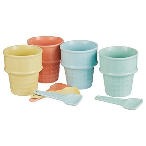 Set of 4 ceramic ice cream cups  $15 - Target