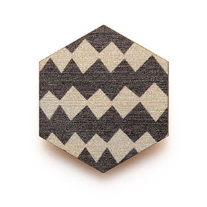 Grey Harlequin Copenhagen Brooch, $29.95, from Polli.