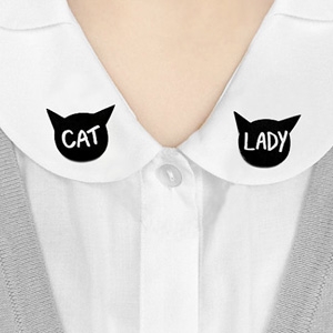 Flapperdoodle Cat lady collar clips AU$21.05 - Etsy