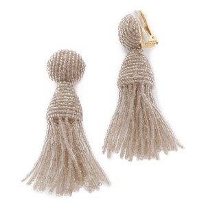Oscar de la Renta short tassel earrings $345 - Shopbop