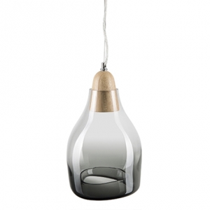 Atlantis Ceiling Pendant Cylinder in Smoke $169 - Freedom