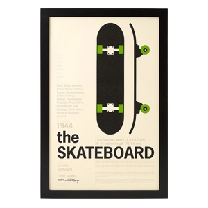 The Skateboard Encyclopedic Print $37.30 - Uncommon Goods