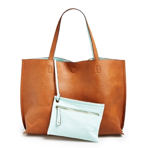 Reversible Faux Leather Tote & Wristlet $71.23 - Nordstrom