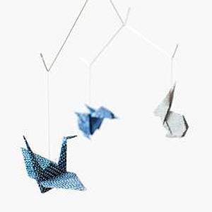 Baby zoo origami mobile $54.69 by Kidivist/Etsy