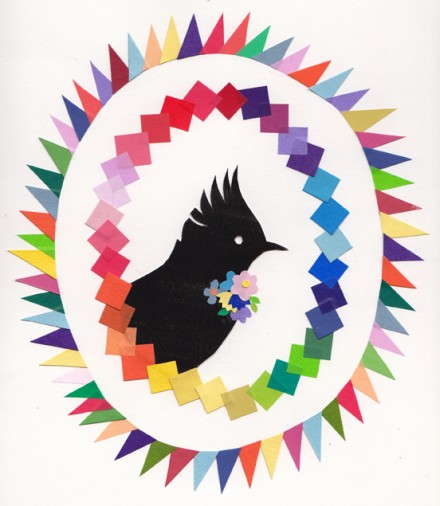 Beci Orpin bird collage via WeeBirdy.com