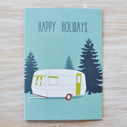 Caravan-Card by Fox and Beau via WeeBirdy.com