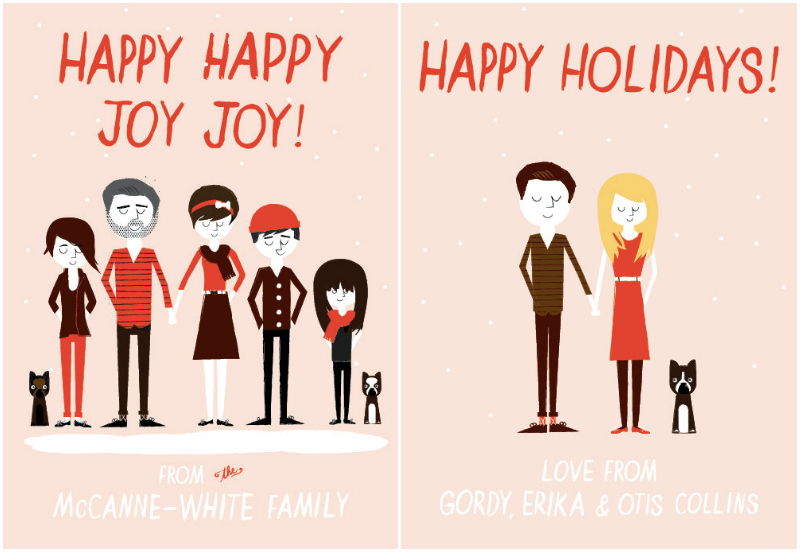 Ello There personalised Christmas cards via WeeBirdy.com