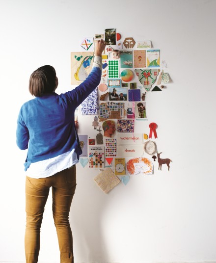 Find and Keep inspiration wall by Beci Orpin via WeeBirdy.com