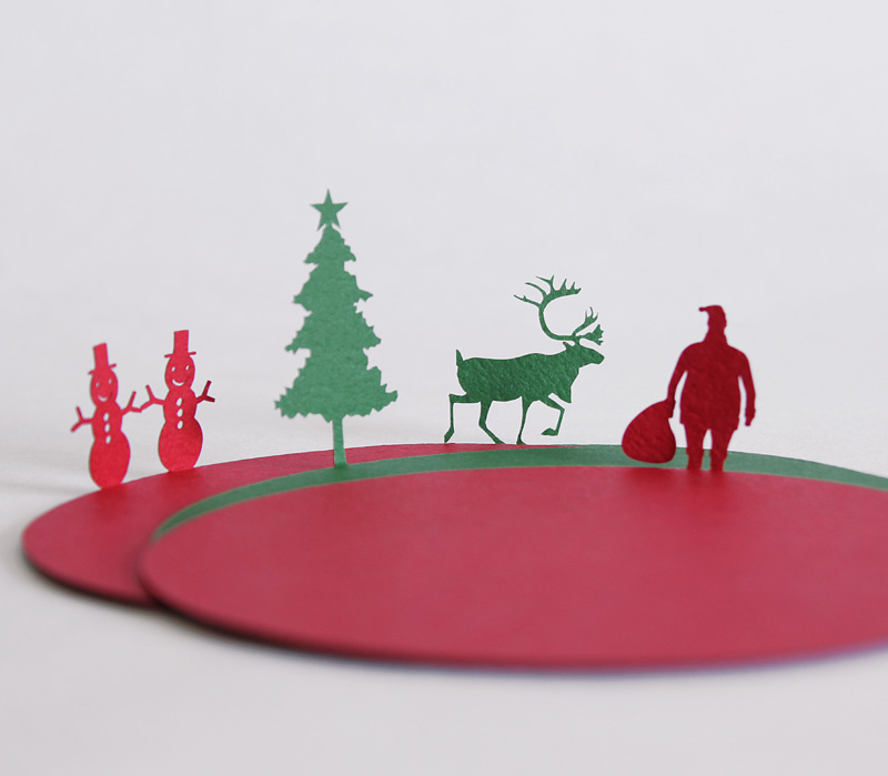 Christmas coasters by Uponafold via WeeBirdy.com