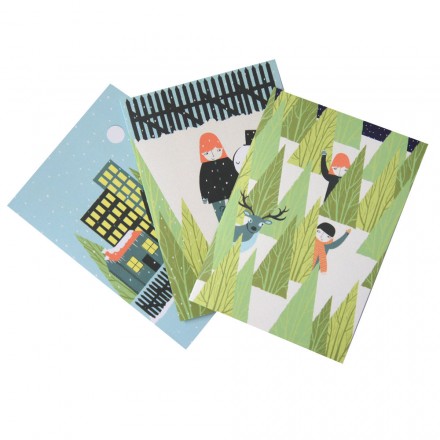 Alice Potter Christmas cards via WeeBirdy.com