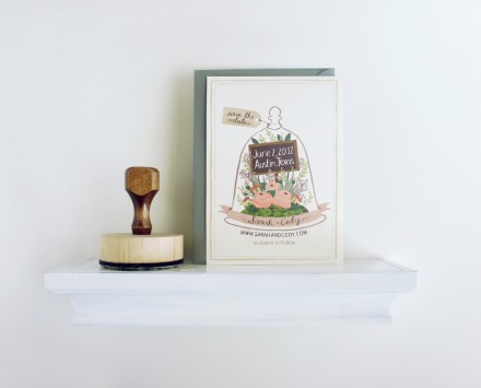 Quill & Fox invitation via WeeBirdy.com