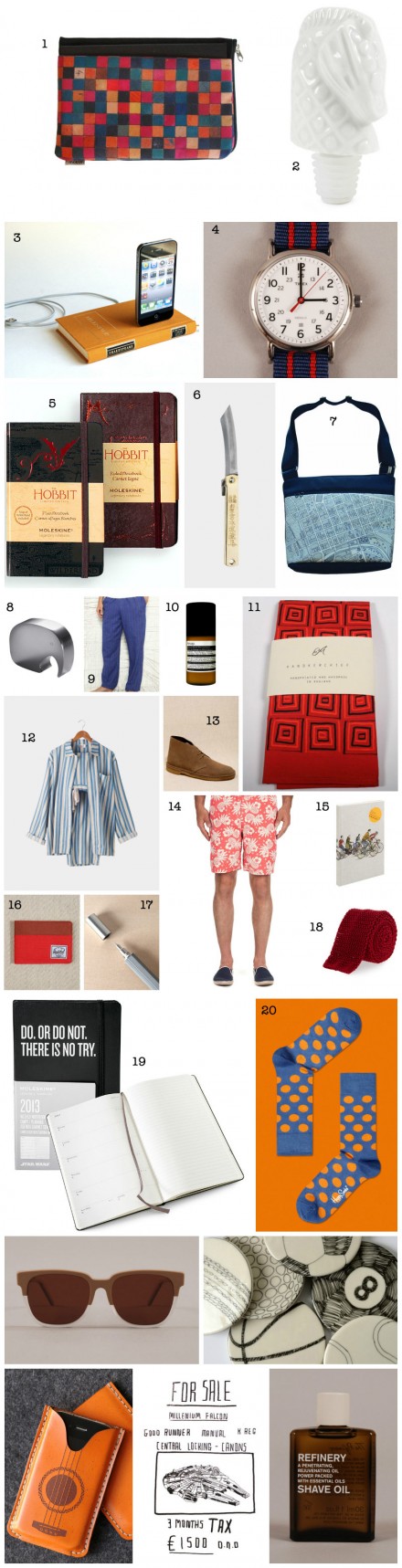 Christmas Gift Guide: Men's Presents via WeeBirdy.com