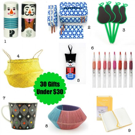 Christmas Wish List 30 presents under $30 via WeeBirdy.com