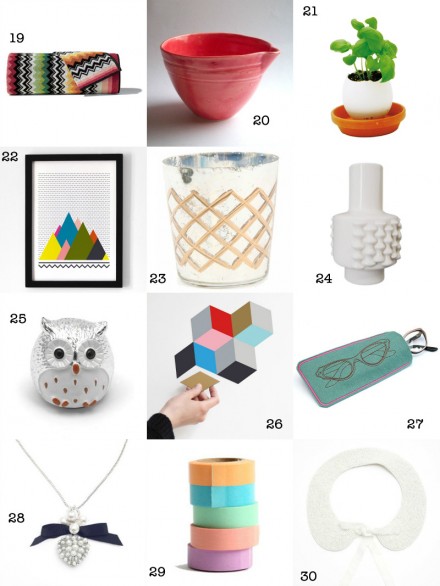 Christmas Gift Guide: 30 presents under $30 via WeeBirdy.com