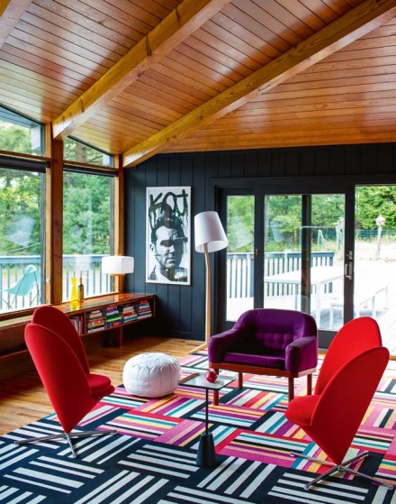 Architectural photographs of Bradford Shellhammer (Founder of FAB.com) summer house in Orange County NY via WeeBirdy.com