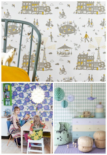 Best Children's Room Wallpapers via WeeBirdy.com