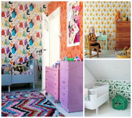 Best wallpaper in children's rooms via WeeBirdy.com