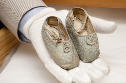 Princess Maud's baby shoes c1869 (Queen of Norway) via WeeBirdy.com