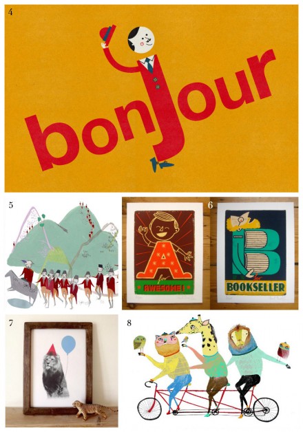 Top 12 Children's Art Prints via WeeBirdy.com