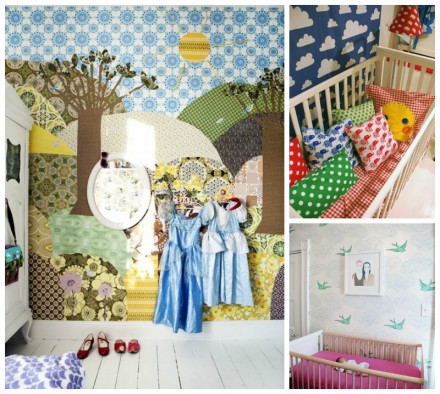 Best wallpaper in children's rooms via WeeBirdy.com