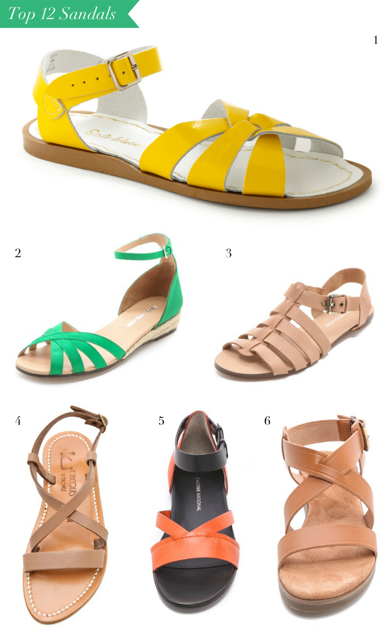 The Top 12 Sandals for Summer by WeeBirdy.com
