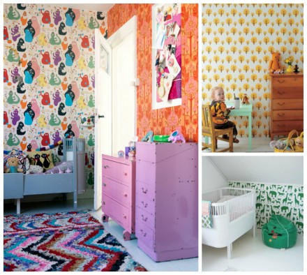 Best Wallpaper in Children's Rooms via WeeBirdy.com