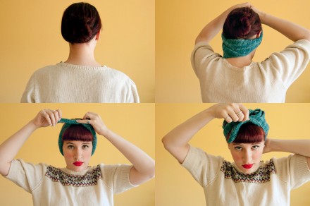 Knit a kerchief tutorial via WeeBirdy.com