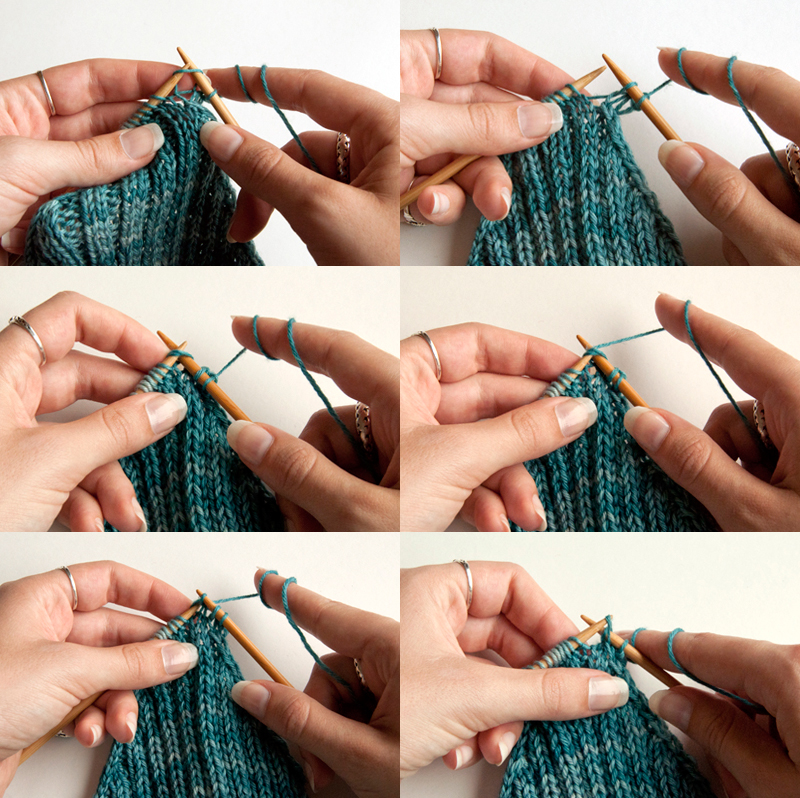 Knit kerchief tutorial via WeeBirdy.com