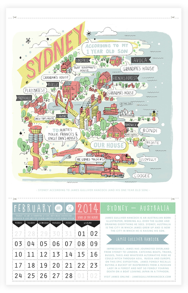 Sydney from Ask Alice Calendar 2014-Feb