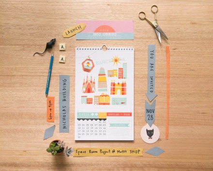 Wish You Were Here 2014 Calendar via WeeBirdy.com