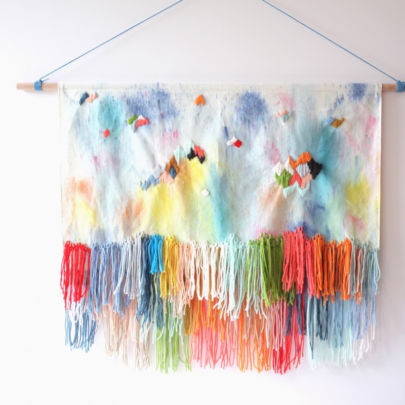 Firework wall hanging by Stampel via Wee Birdy
