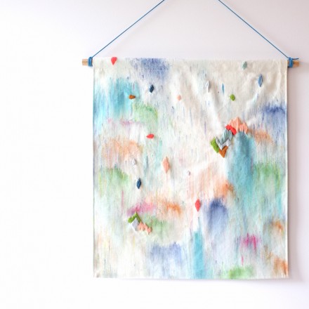 Stampel waterfalls wall hanging via Wee Birdy