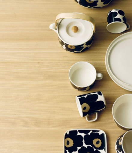 Marimekko Unikko Turns 50 Tableware Collection via WeeBirdy.com