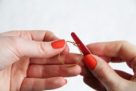 DIY hoop earrings via WeeBirdy.com