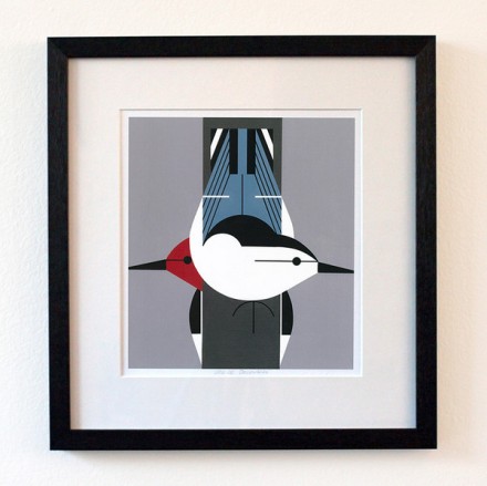 Charley Harper Upside Downside Framed via WeeBirdy.com