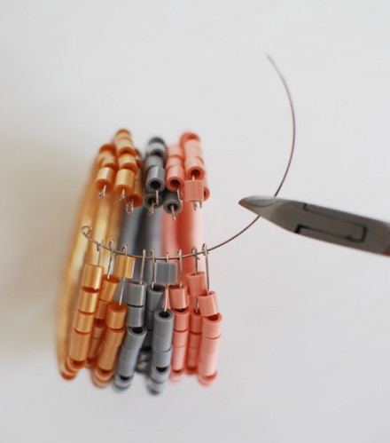 Hama bead cuff tutorial via WeeBirdy.com