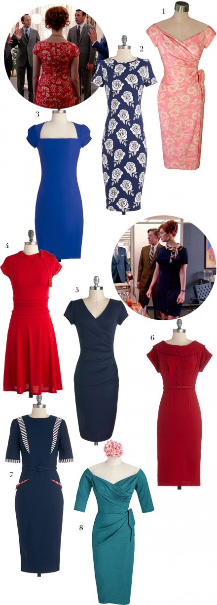 Mad Men Season 7 Style: Get Joan's Look via WeeBirdy.com