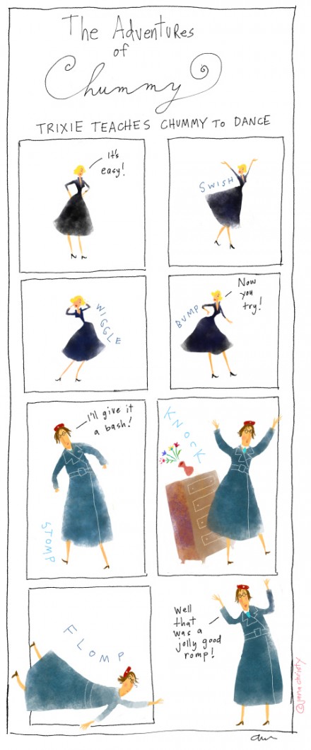 For fans of Call the Midwife: Chummy illustrations by Jana Christy, via weebirdy.com