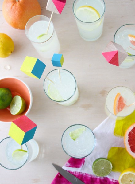 Tutorial: Make wooden block drink stirrers Tuts+ via WeeBirdy.com