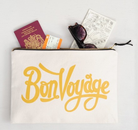 Bon Voyage pouch via WeeBirdy.com